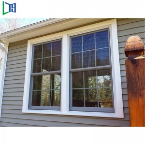 Ablakok és ajtók Kiváló minőségű dupla edzett üveg alumínium függőleges tolóablak